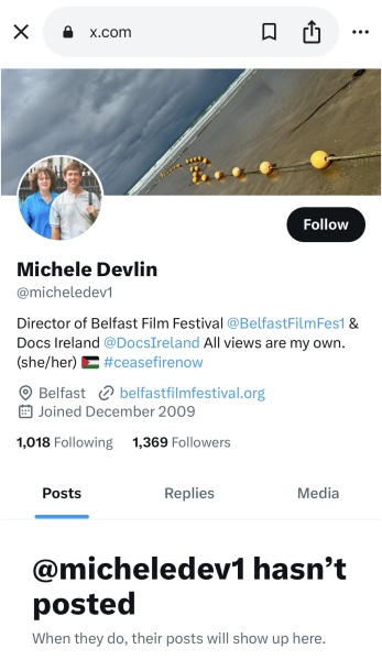 Sara Morrison vs Belfast Film Festival