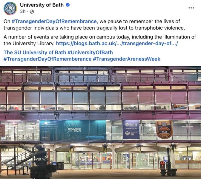 Work intranet - Trans week of awareness