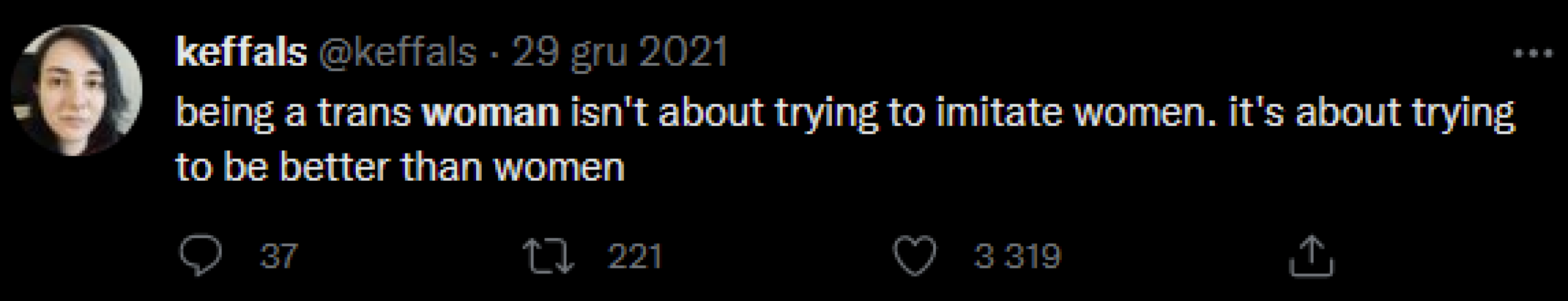 Is it not possible to have "trans rights" and "women's rights" at the same time?