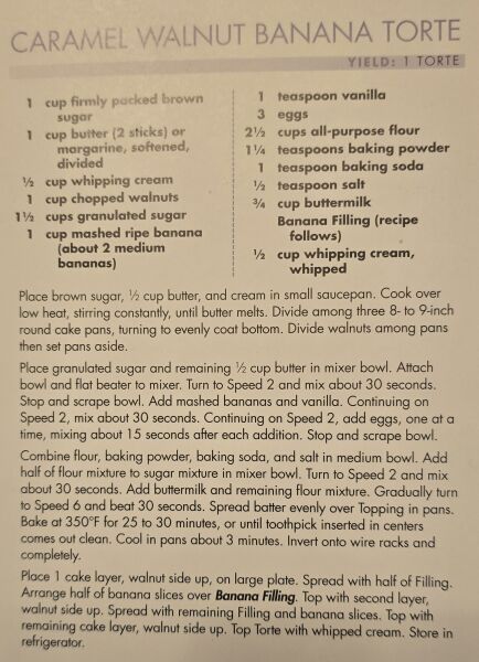 Walnut and Banana cake