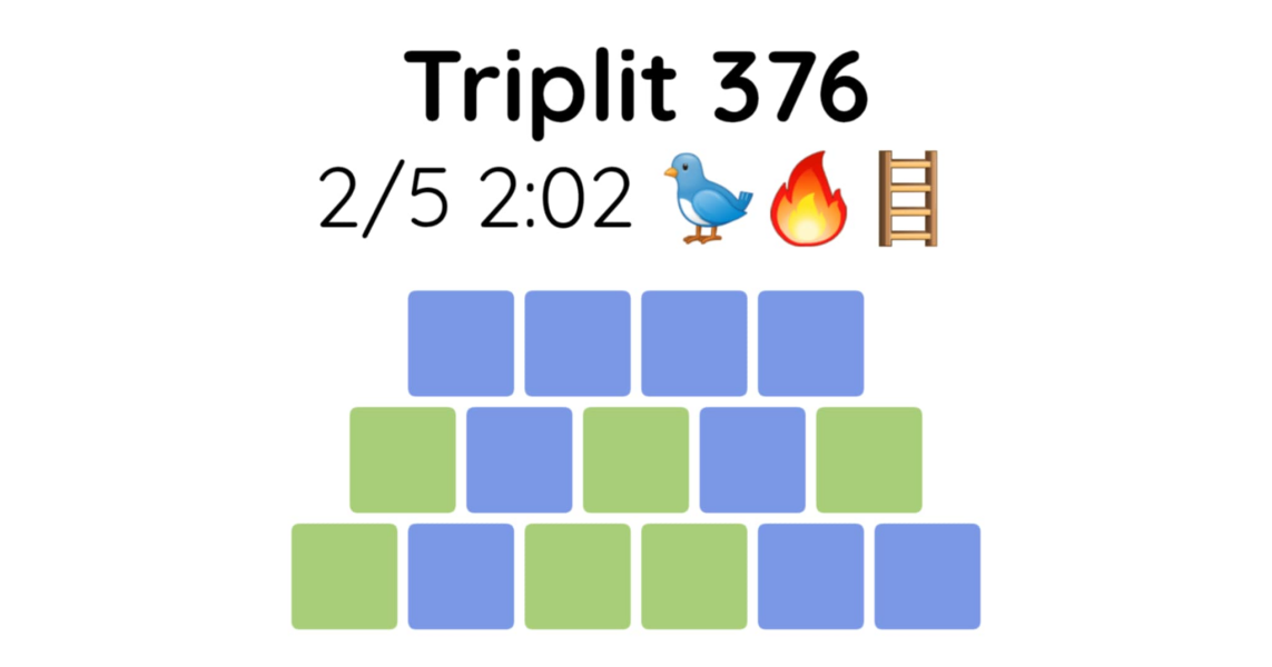 Yet another new word game - let me introduce you to Triplit!