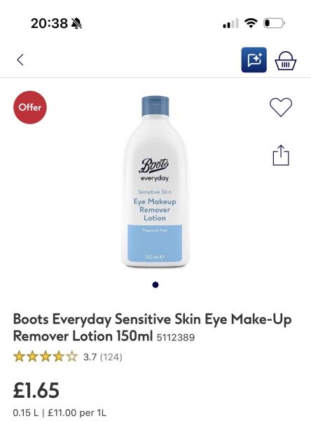 Cheap, gentle eye make up remover
