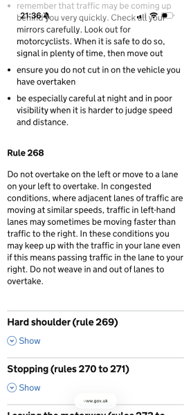 To flash at middle lane huggers?