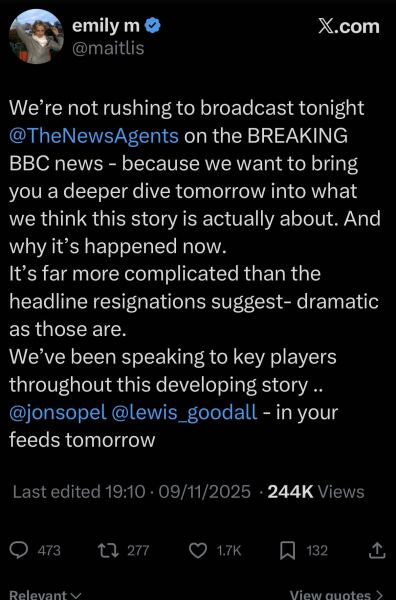 Tim Davies Resigns - Can Gender Critical Movement take some credit?