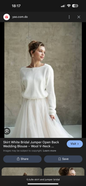Winter wedding dress help needed!