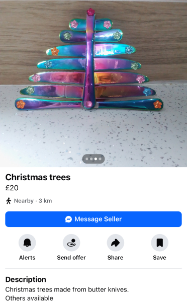 Facebook Christmas handmade tat