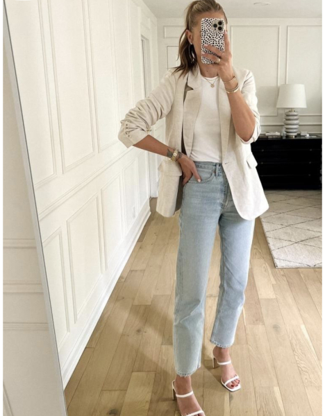 Help me find a linen blazer