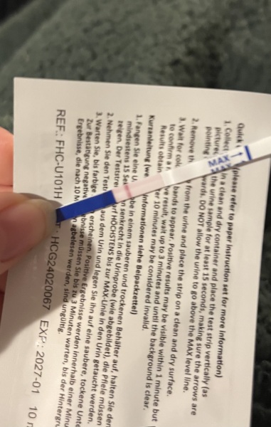 Pregnancy tests with varying results