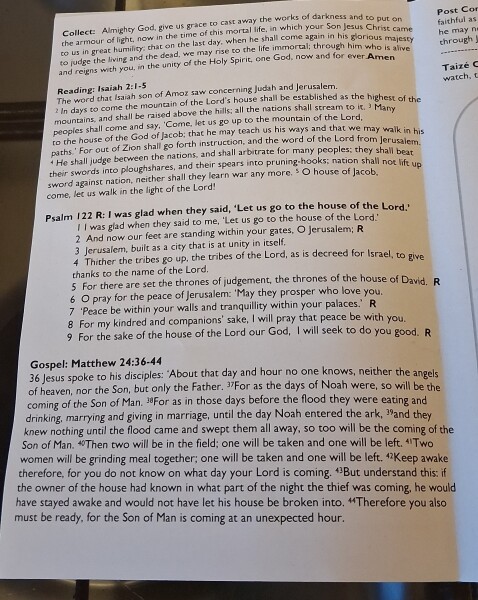 Sharing Sunday services