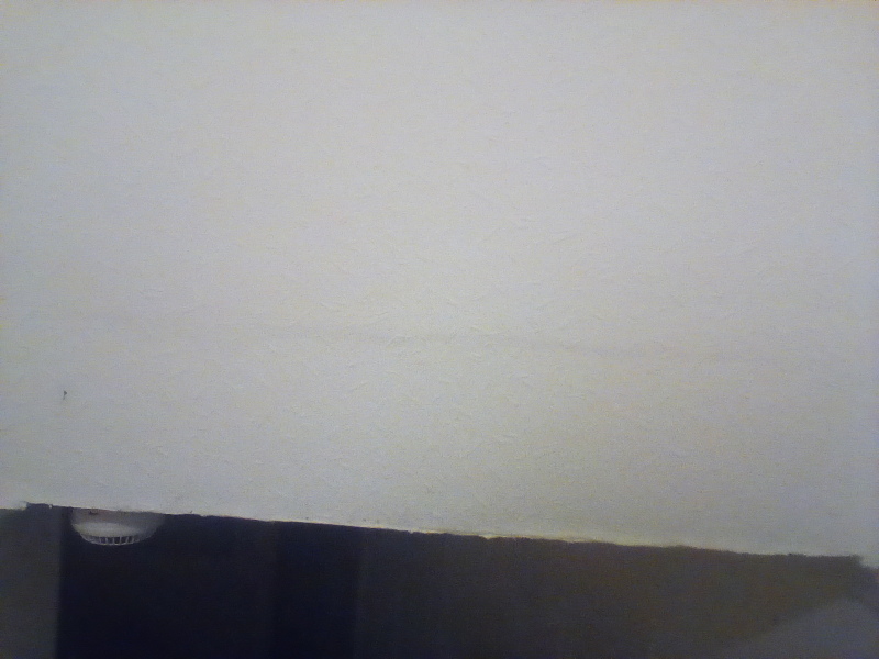 very small marks on wallpaper maybe an inch or two big i see about four or five theyre in the hall