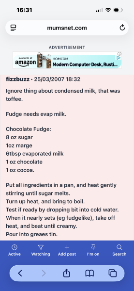 Slow cooker fudge, crumbly texture.