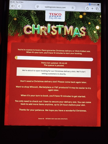 Tesco Christmas Slots 2025