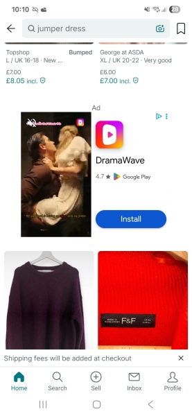 Inappropriate ads Vinted