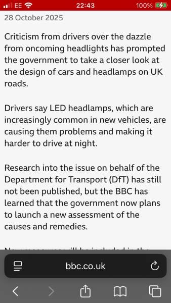 I am blinded by headlights when I drive after 4pm. Help