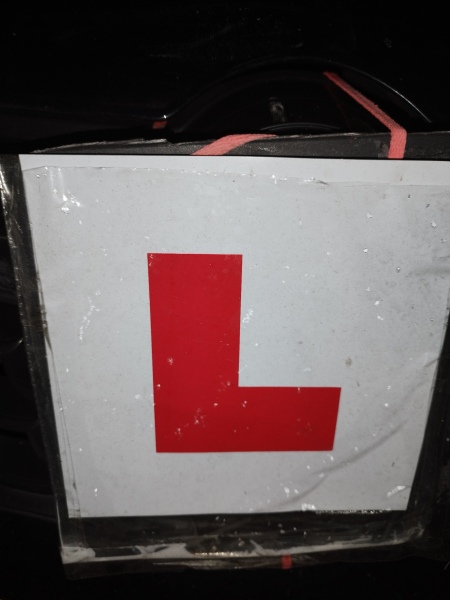 If my son is using my car for his driving test, what do I need?