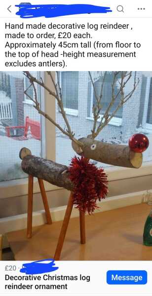 Facebook Christmas handmade tat