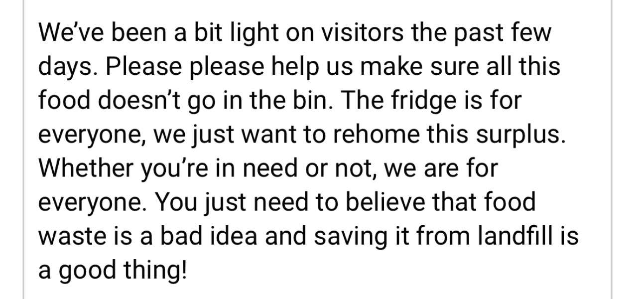 DH is using community pantry for free food