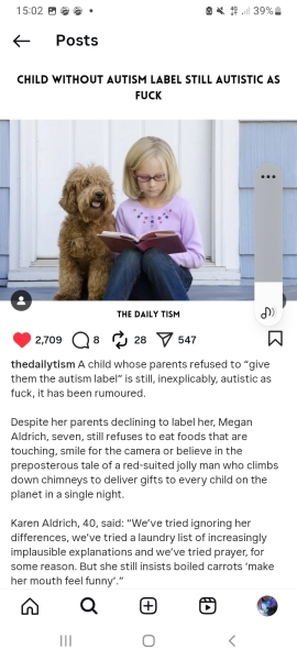 To think DS doesn’t haveautism