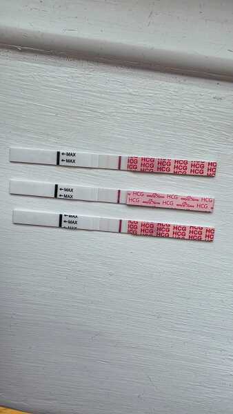 Inverted pregnancy test results.. yay or nay? See pic