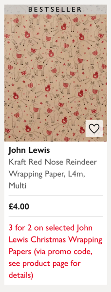 Good quality Xmas wrapping paper