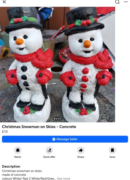 Facebook Christmas handmade tat