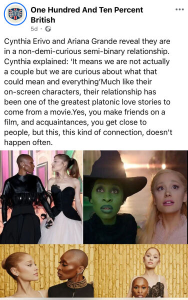What are your thoughts on Cynthia Erico’s and Ariana Grande’s behaviour?