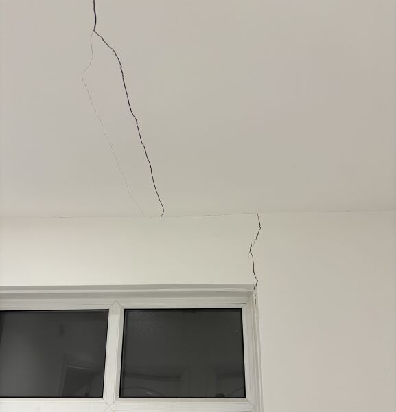 Cracks during box frame installation