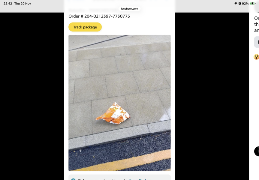 Where is the strangest place a delivery person has left your delivery?