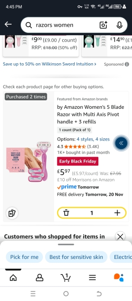 To think being a woman costs more?