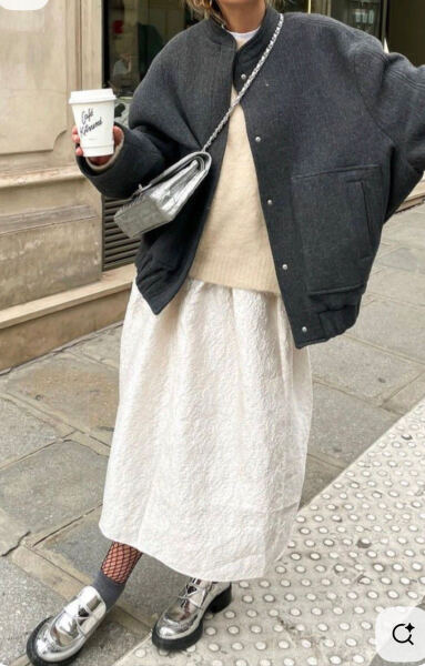 How to style brown brogues with skirts (mainly sock related)