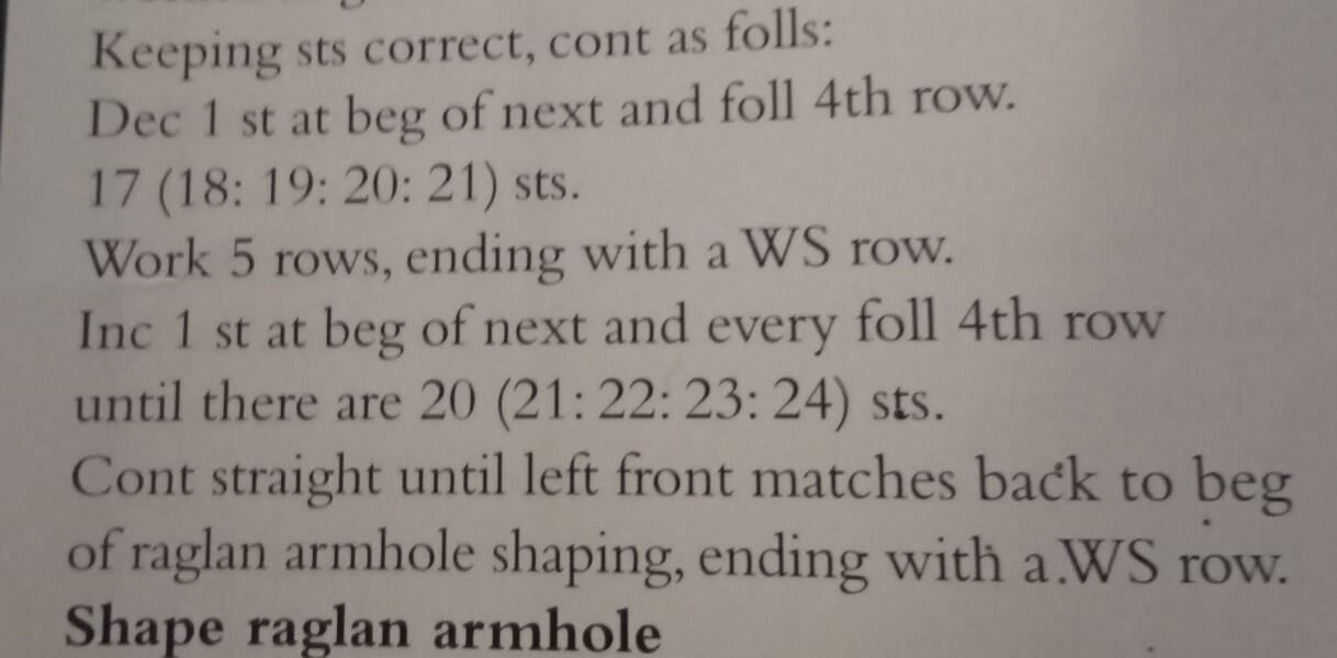 Knitting pattern - help please