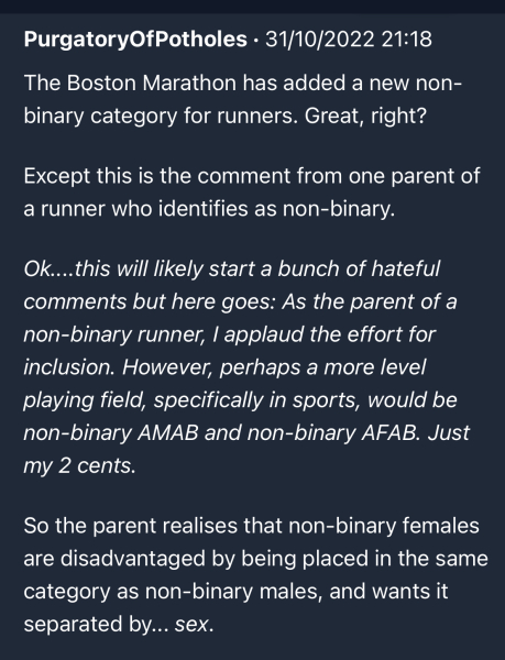 Is he (or is it they) really Non Binary?