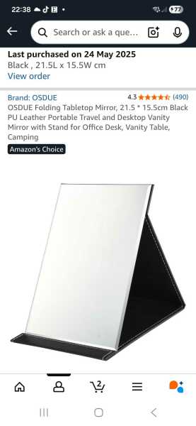 Looking for a good travel mirror (iPad size)