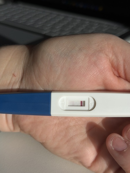 Faint positive ? Evap line?