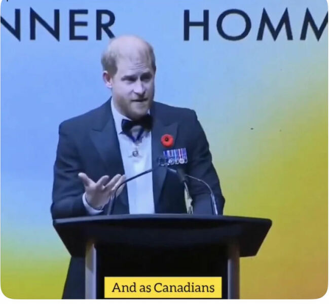 Why does Harry need to announce his visit to Canada ?