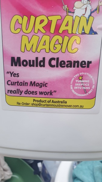 Mould spores/spots on very heavy curtains