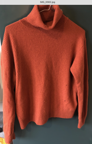Can you help me find a replacement for favourite jumper?  Figure-hugging rust turtleneck that went with EVERYTHING!!!