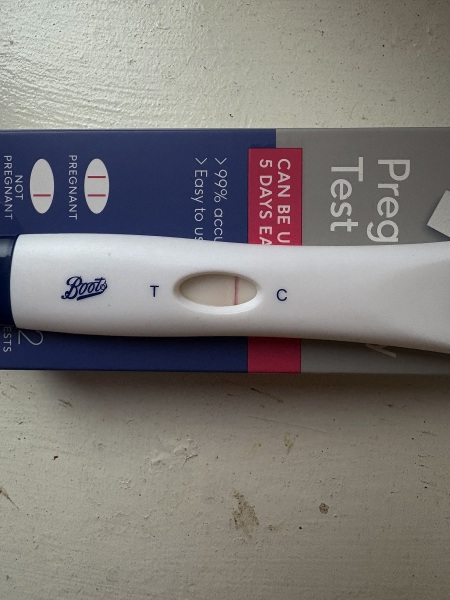 Period due tomorrow weird line on boots 6 days early test??