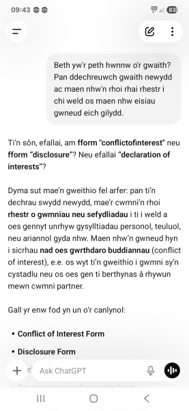 Anyone speak Welsh?
