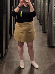 Skirt/ jumper look. Am I too big for it? Or doing it wrong