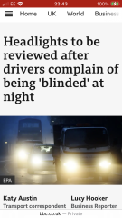 I am blinded by headlights when I drive after 4pm. Help