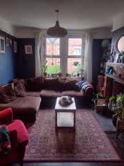 Can you show me dark blue rooms?
