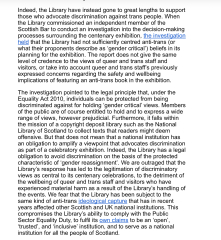 Update on the National Library of Scotland debacle.