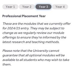University of Reading Computer Science with placement year