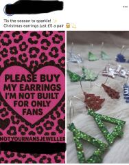 Facebook Christmas handmade tat
