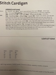 Knitting pattern crisis