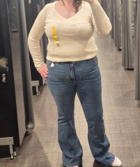 Skirt/ jumper look. Am I too big for it? Or doing it wrong