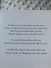 A very random request about the book “The night you were born by Nancy Tilman”