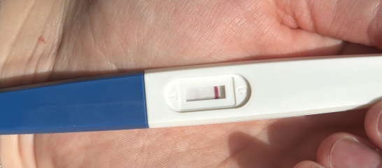 Faint positive ? Evap line?
