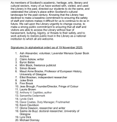 Update on the National Library of Scotland debacle.